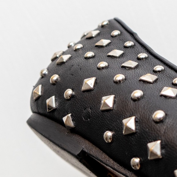 Alexander McQueen Rare Women Leather Studded Accents Loafers‎ Size: EU 37 / US 7 - Picture 13 of 13
